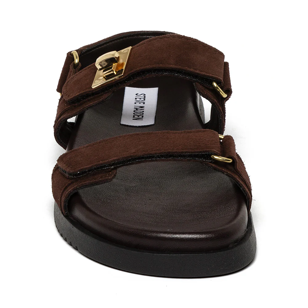 Mona-E Sandal DK BROWN SUEDE - Image 3