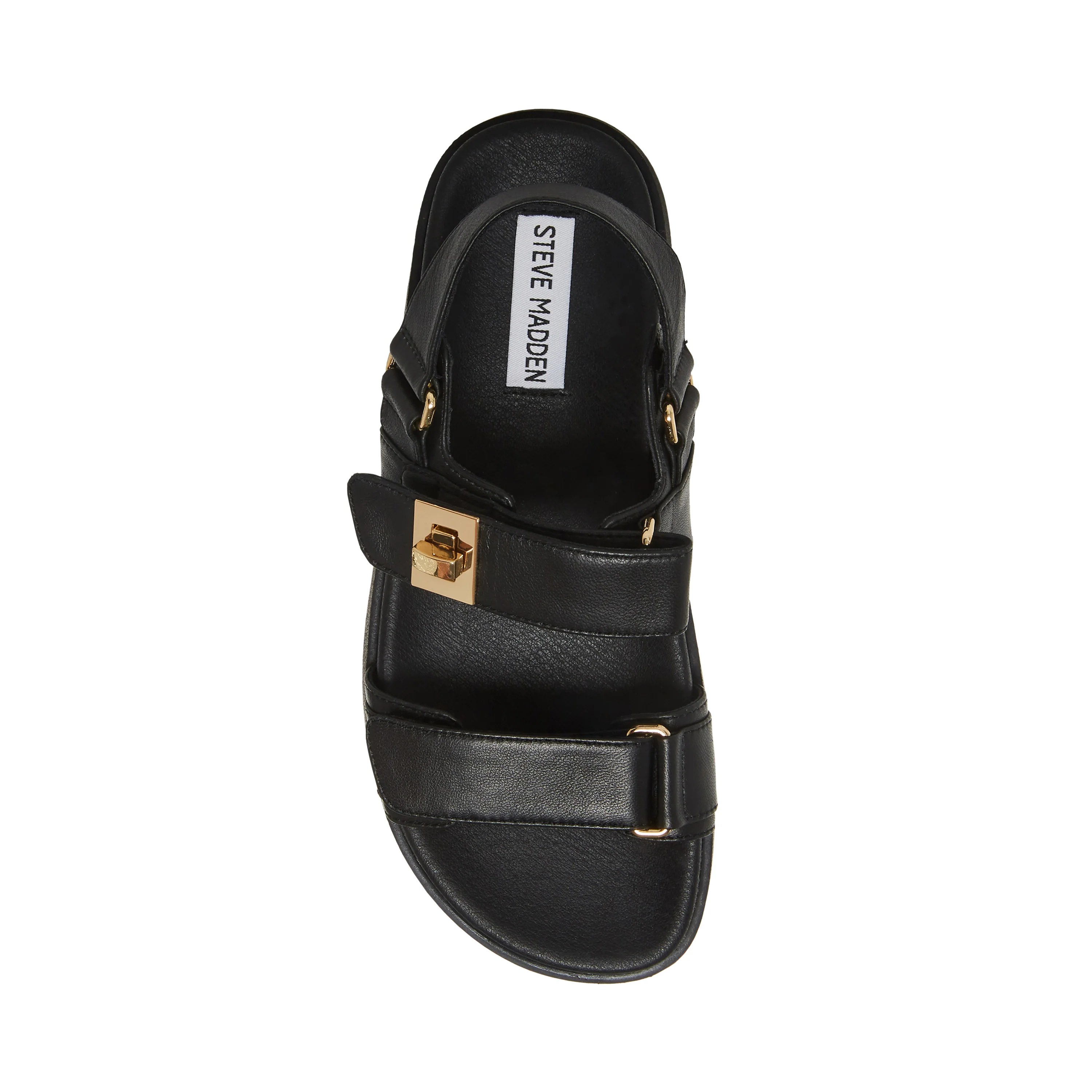 Mona Sandal BLACK LEATHER - Image 5